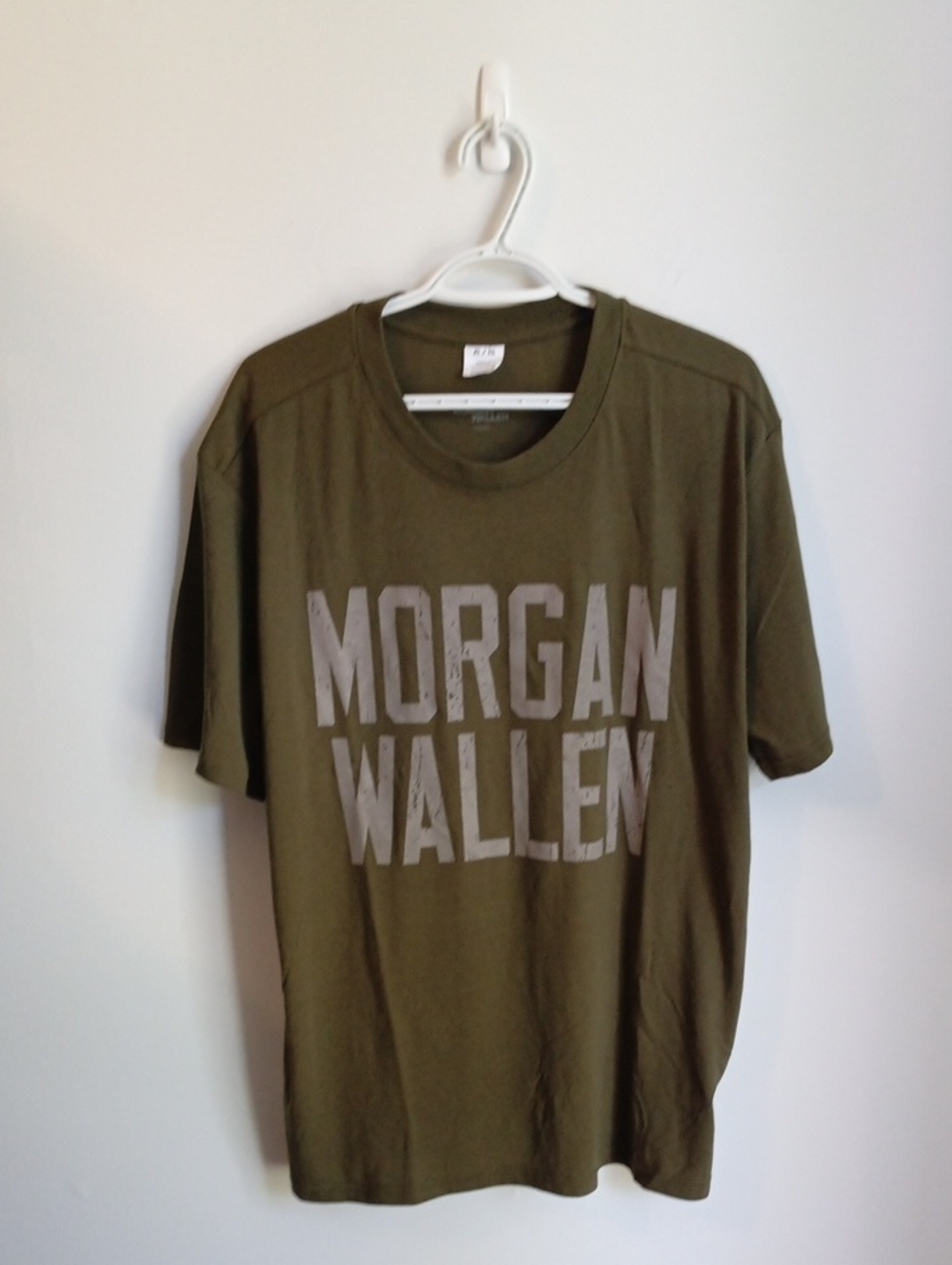 Morgan Wallen Olive Graphic Tee XL Cottage Core Casual Deadstock Athletic Fit